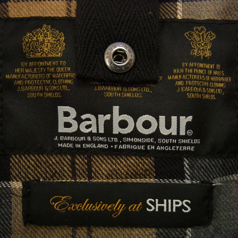 Barbour バブアー 国内正規品 1102051 SHIPS シップス BEDALE SL ビデイル SL ライナー付き オイルド ジャケット  ネイビー系 C36【中古】