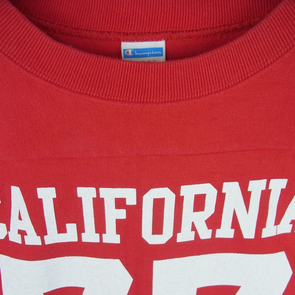STANDARD CALIFORNIA スタンダードカリフォルニア Champion チャンピオン 77 フットボール 七分袖 Tシャツ レッド系 L【中古】