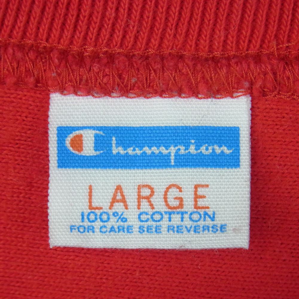 STANDARD CALIFORNIA スタンダードカリフォルニア Champion チャンピオン 77 フットボール 七分袖 Tシャツ レッド系 L【中古】
