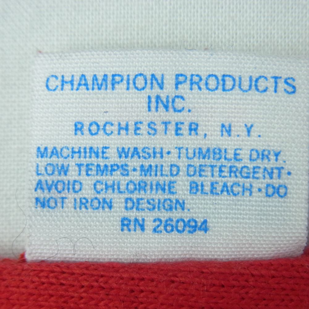STANDARD CALIFORNIA スタンダードカリフォルニア Champion チャンピオン 77 フットボール 七分袖 Tシャツ レッド系 L【中古】