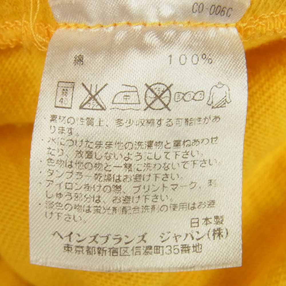STANDARD CALIFORNIA スタンダードカリフォルニア Champion チャンピオン TSFCA138 JOSHUATREE 94 フットボール 七分袖 Tシャツ イエロー系 L【中古】