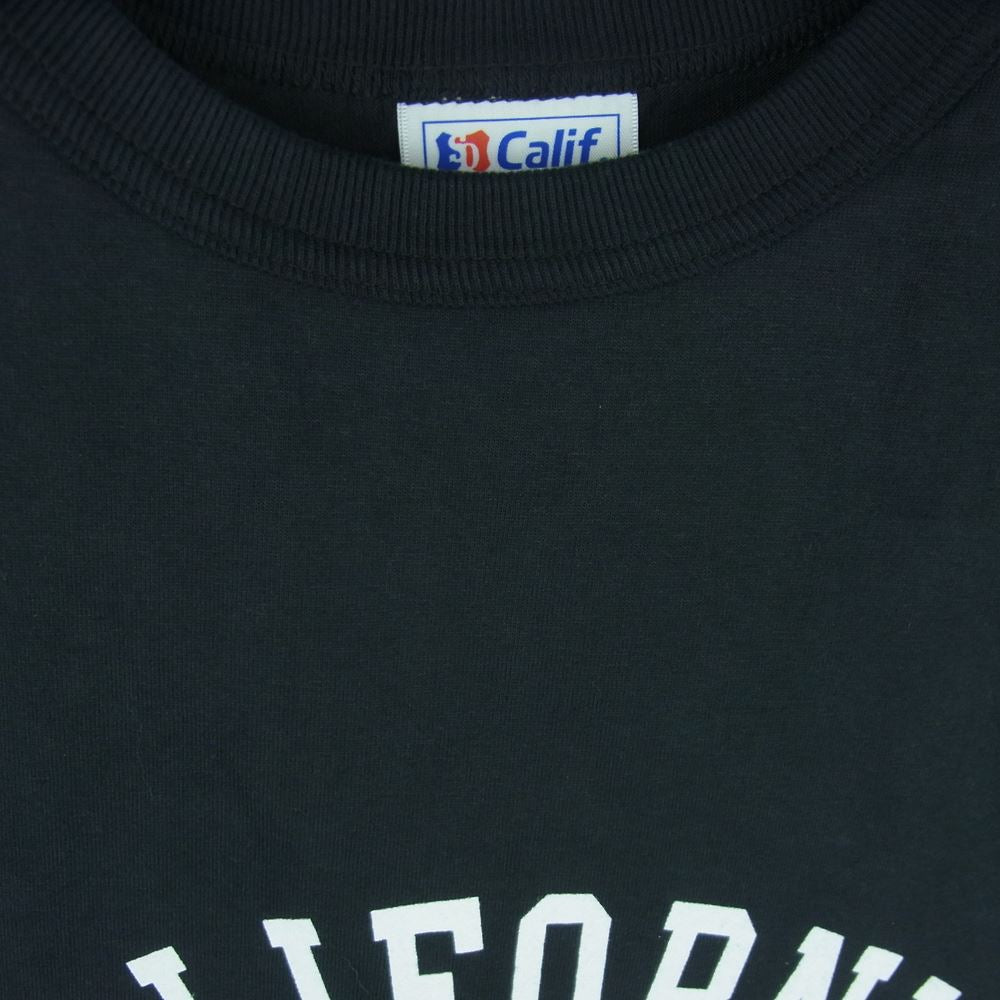 STANDARD CALIFORNIA スタンダードカリフォルニア SD HEAVYWEIGHT LOGO BBT ヘビーウェイト ロゴプリント 七分袖 Tシャツ ブラック系 XL 46 - 48【美品】【中古】