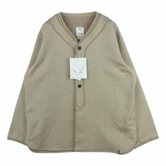 VISVIM ビズビム 20AW 0120205011018 DUGOUT SHIRT L/S ダグアウト 長袖 ベースボール シャツ カーディガン カーキ系 グレイッシュライトオリーブ系 2【美品】【中古】