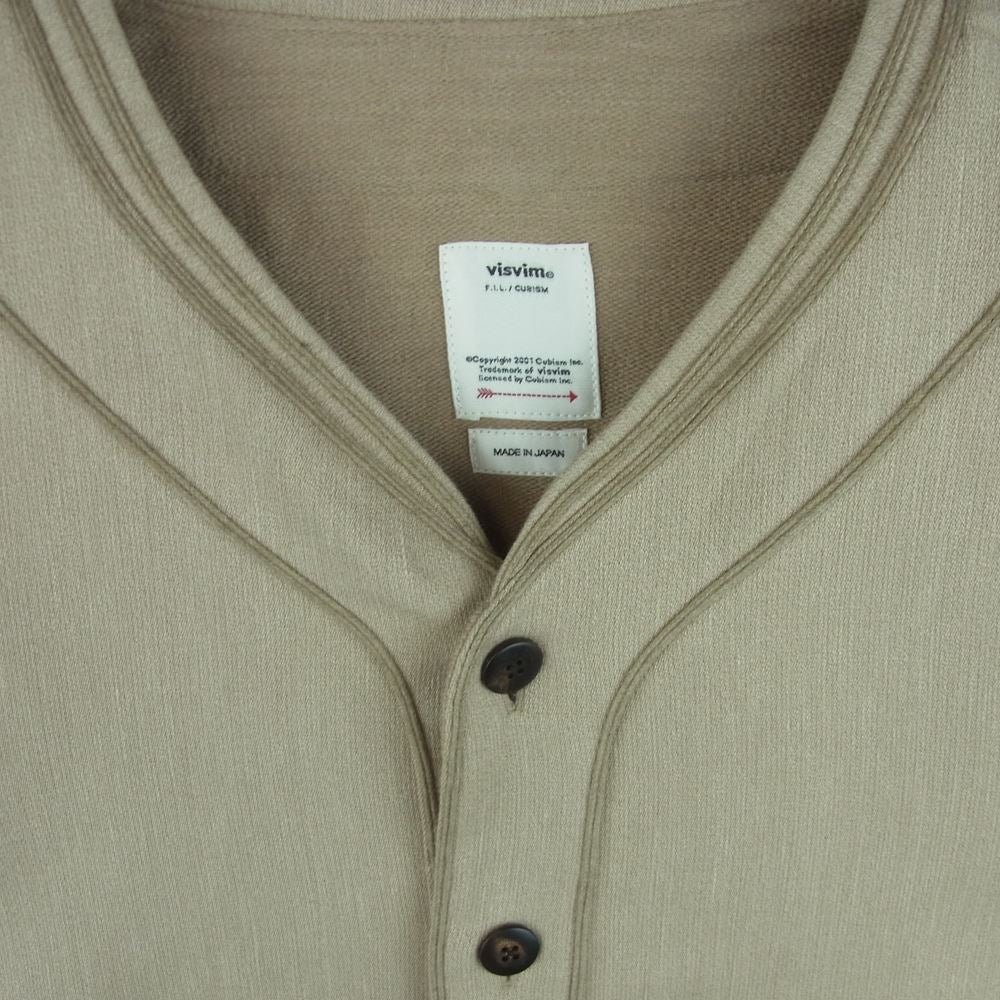 VISVIM ビズビム 20AW 0120205011018 DUGOUT SHIRT L/S ダグアウト 長袖 ベースボール シャツ カーディガン カーキ系 グレイッシュライトオリーブ系 2【美品】【中古】
