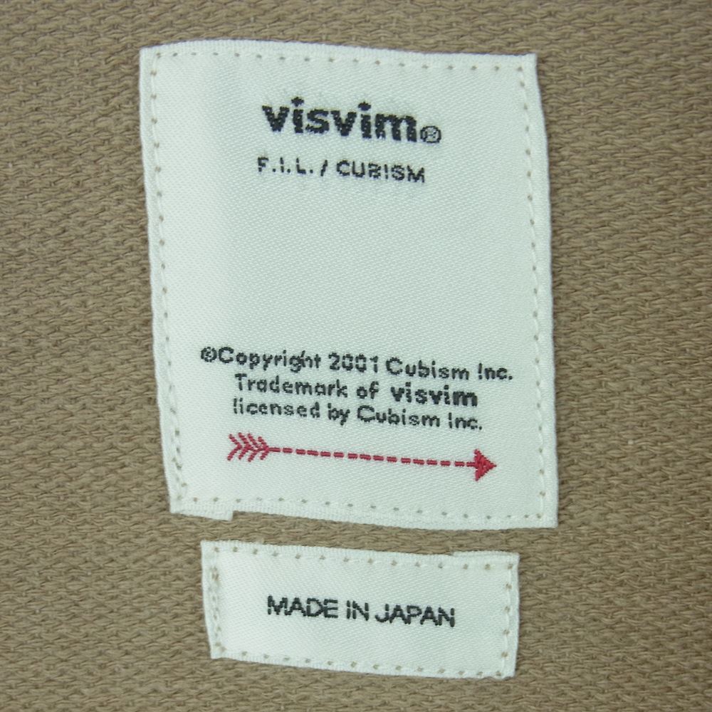 VISVIM ビズビム 20AW 0120205011018 DUGOUT SHIRT L/S ダグアウト 長袖 ベースボール シャツ カーディガン カーキ系 グレイッシュライトオリーブ系 2【美品】【中古】