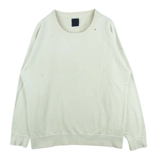VISVIM ビズビム 20SS 0220905010005 JUMBO SWEAT L/S CRASH ICT ジャンボ クラッシュ加工 長袖 クルーネック スウェット オフホワイト系 2【中古】