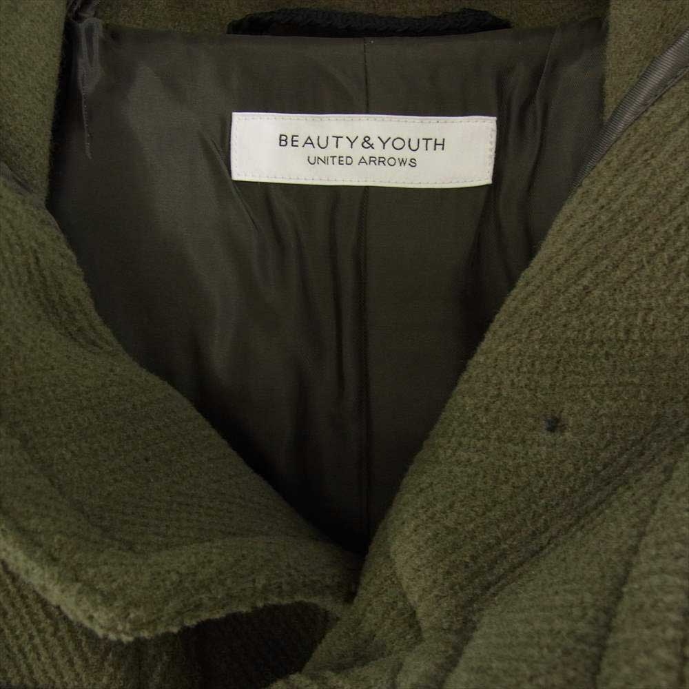 UNITED ARROWS ユナイテッドアローズ BEAUTY＆YOUTH ビューティーアンドユース Vallombrosa バロムブローサ ウール ダッフル コート モスグリーン系 S【新古品】【未使用】【中古】
