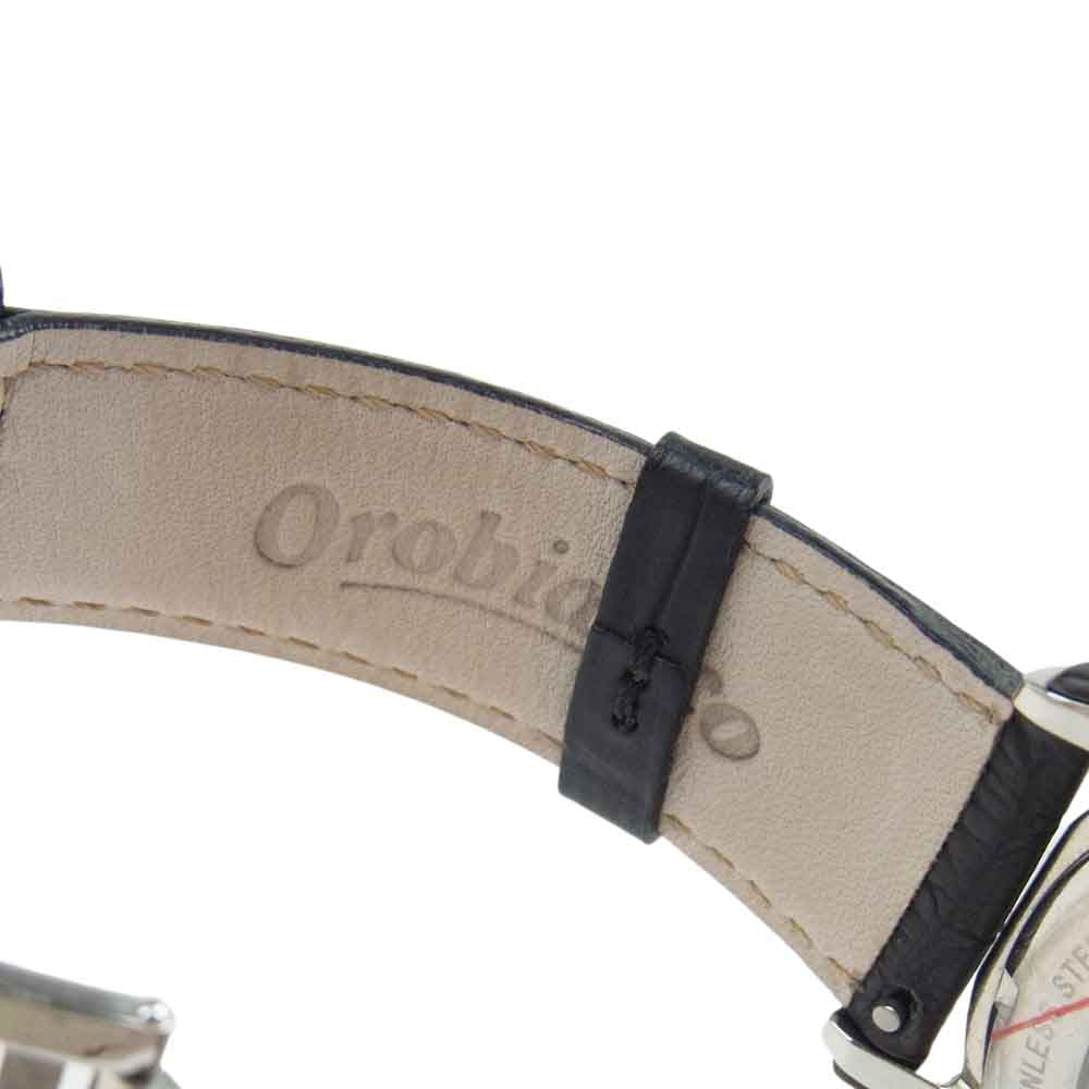 Orobianco オロビアンコ OR-0033-3 KANTONE カントーネ 自動巻き 腕時計 ウォッチ ブラック系【美品】【中古】