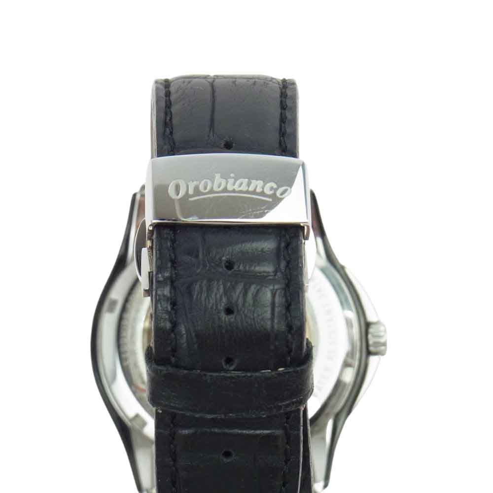 Orobianco オロビアンコ OR-0033-3 KANTONE カントーネ 自動巻き 腕時計 ウォッチ ブラック系【美品】【中古】