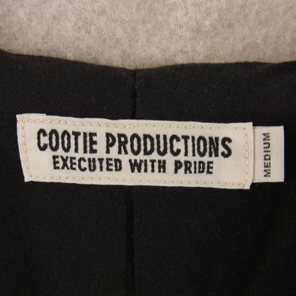 COOTIE クーティー Napping Buffalo Check Shop Coat ナッピング バッファロー チェック ショップコート ブラック系 グレー系 M【中古】