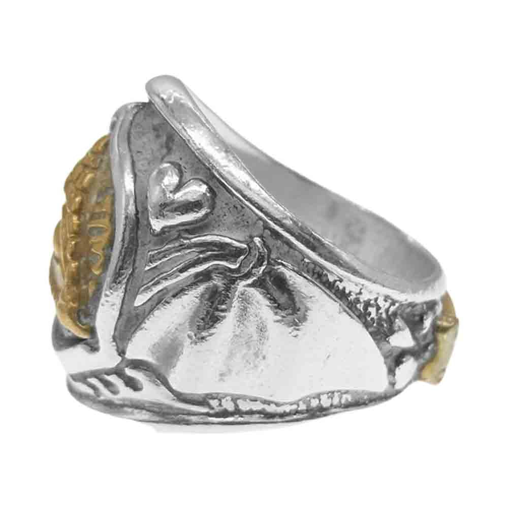 BILL WALL LEATHER ビルウォールレザー Jeff Decker Dome Ring with Pyramid Eye ジェフデッカー ピラミッドアイ リング シルバー系 ゴールド系【中古】