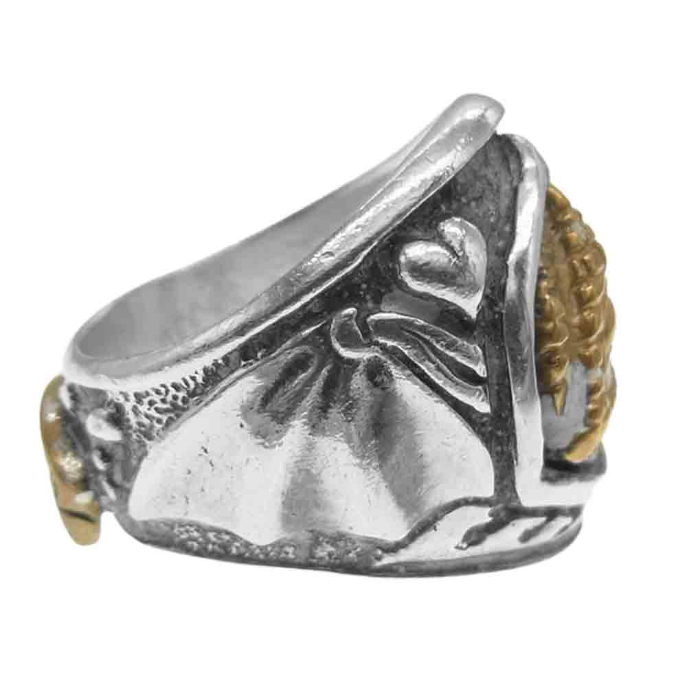 BILL WALL LEATHER ビルウォールレザー Jeff Decker Dome Ring with Pyramid Eye ジェフデッカー ピラミッドアイ リング シルバー系 ゴールド系【中古】