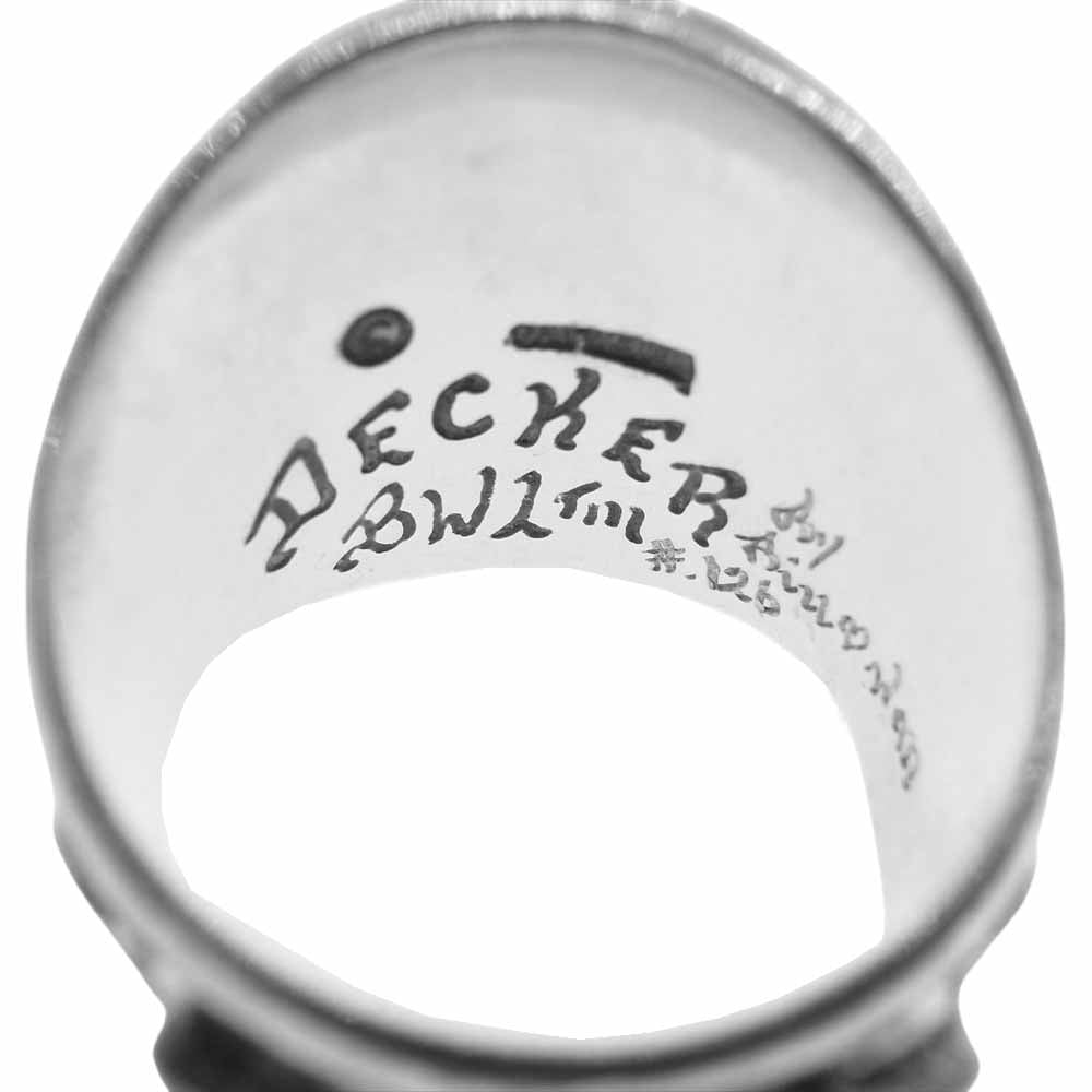 BILL WALL LEATHER ビルウォールレザー Jeff Decker Dome Ring with Pyramid Eye ジェフデッカー ピラミッドアイ リング シルバー系 ゴールド系【中古】