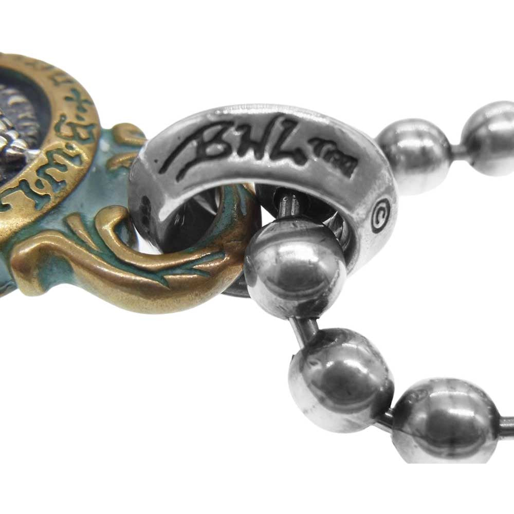 BILL WALL LEATHER ビルウォールレザー 購入時証明書付属 Jeff Decker Dome Ring with Pyramid Eye ジェフデッカー ピラミッドアイ ボールチェーン ネックレス シルバー系 ゴールド系【中古】