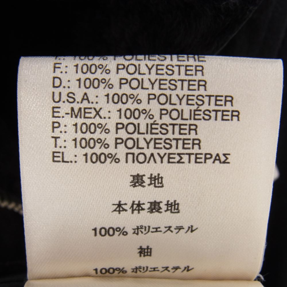 DIESEL ディーゼル OUR SUPERIOR ゴートスエードレザー 襟ムートン ライダース ジャケット  ブラック系 S【中古】
