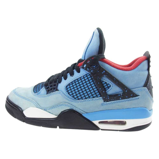 NIKE ナイキ  308497-406 Travis Scott Air Jordan 4 Retro Cactus Jack トラヴィススコット エアジョーダン4 カクタスジャック インディゴブルー系 26cm【中古】