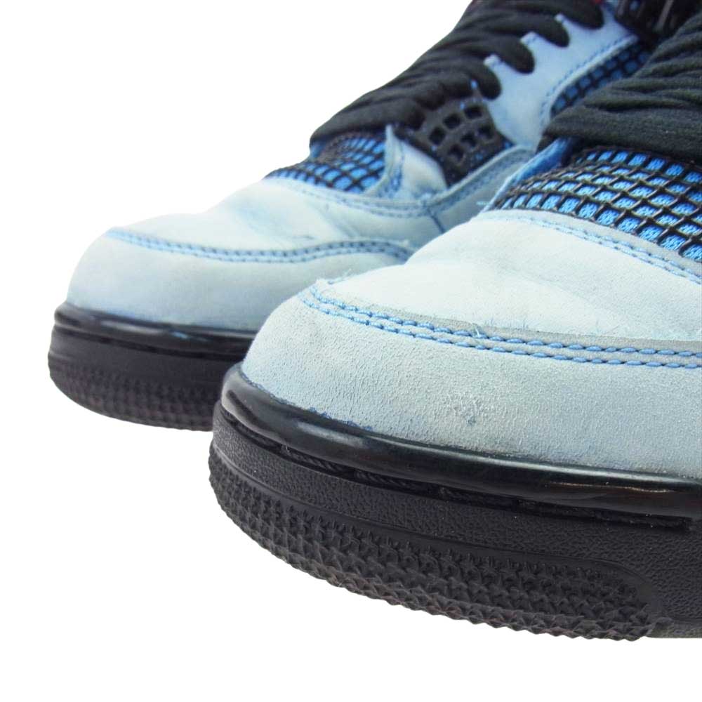 NIKE ナイキ  308497-406 Travis Scott Air Jordan 4 Retro Cactus Jack トラヴィススコット エアジョーダン4 カクタスジャック インディゴブルー系 26cm【中古】