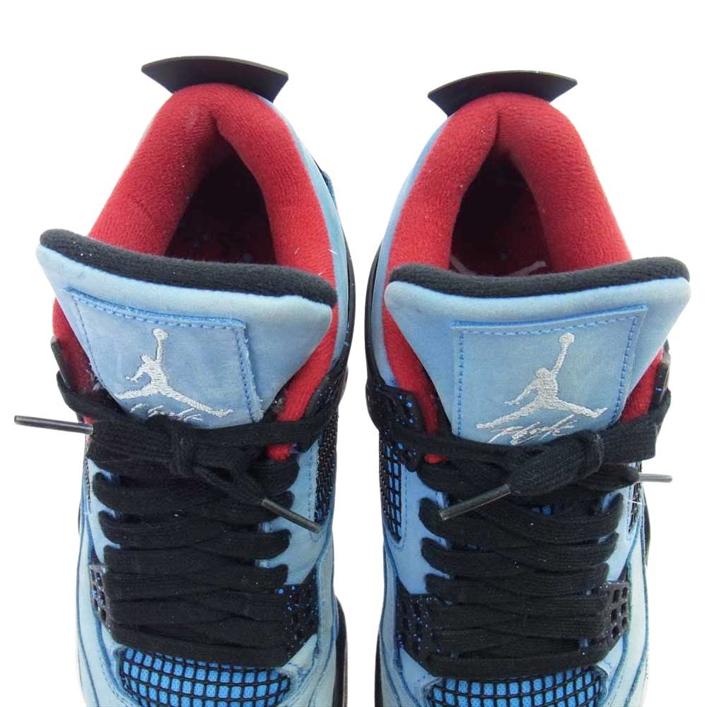 NIKE ナイキ  308497-406 Travis Scott Air Jordan 4 Retro Cactus Jack トラヴィススコット エアジョーダン4 カクタスジャック インディゴブルー系 26cm【中古】