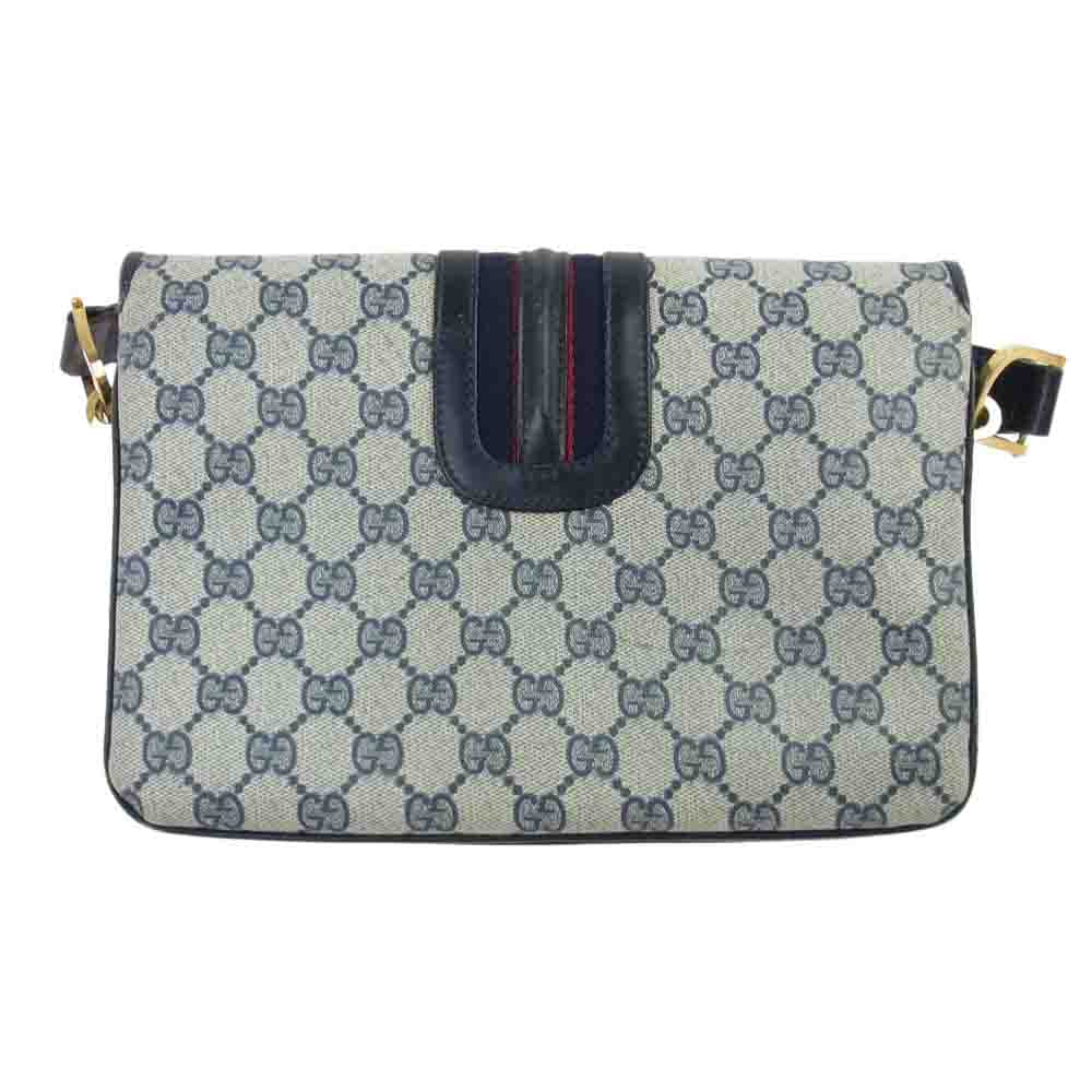 GUCCI グッチ オールド GG PVC シェリーライン レザー ベルト 鍵 ショルダー バッグ マルチカラー系【中古】