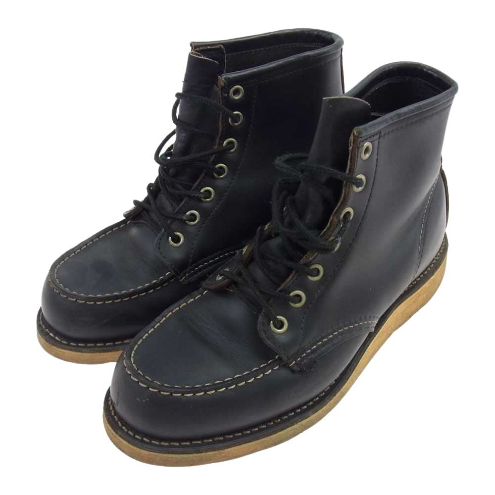 RED WING レッドウィング 8179 6inch CLASSIC MOC TOE モック トゥ レースアップ ブーツ ブラック  ブラック系 6 1/2【中古】