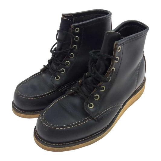 RED WING レッドウィング 8179 6inch CLASSIC MOC TOE モック トゥ レースアップ ブーツ ブラック  ブラック系 6 1/2【中古】