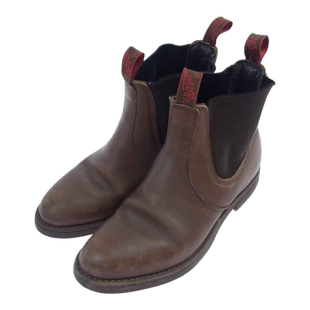 RED WING レッドウィング 8191 CHELSEA RANCHER チェルシー ランチャー サイドゴア ブーツ ブラウン系 7.5E【中古】