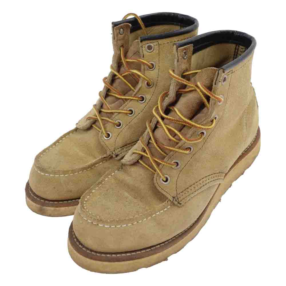 RED WING レッドウィング 8173 6inch CLASSIC MOC TO モック トゥ レースアップ ブーツ スエード ライトブラウン系 7【中古】