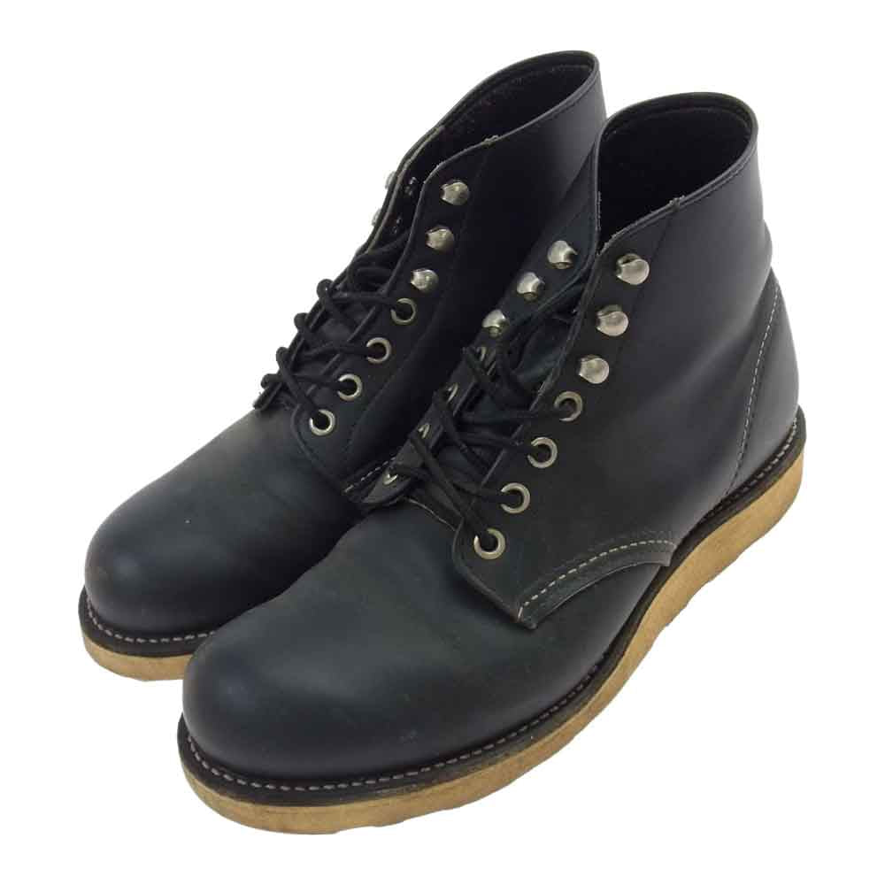 RED WING レッドウィング 8165 6inch CLASSIC PLAIN TOE クラッシック プレーン トゥ ブラック ブラック系 7【中古】