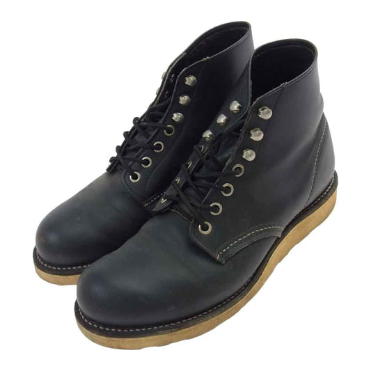 RED WING レッドウィング 8165 6inch CLASSIC PLAIN TOE クラッシック プレーン トゥ ブラック ブラック系 7【中古】