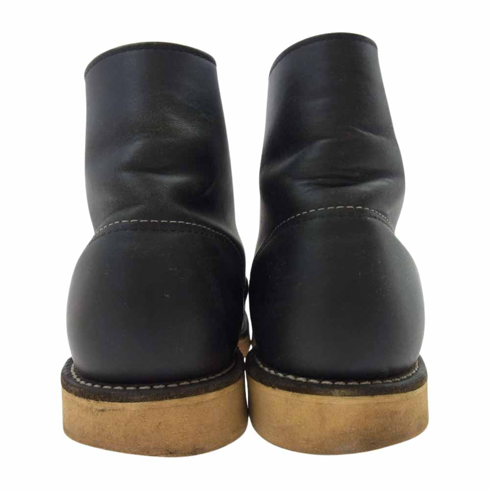 RED WING レッドウィング 8165 6inch CLASSIC PLAIN TOE クラッシック プレーン トゥ ブラック ブラック系 7【中古】