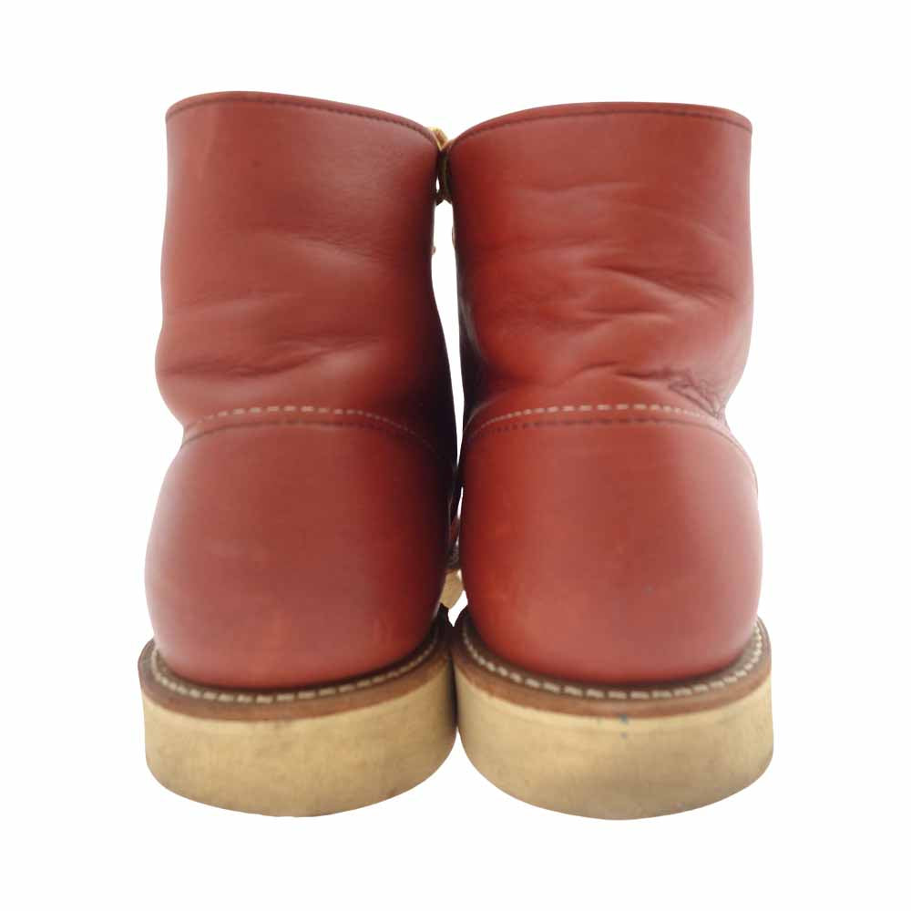 RED WING レッドウィング 8166 6inch CLASSIC PLAIN TOE クラッシック プレーン トゥ レースアップ ブーツ 赤茶 ワインレッド系 7【中古】