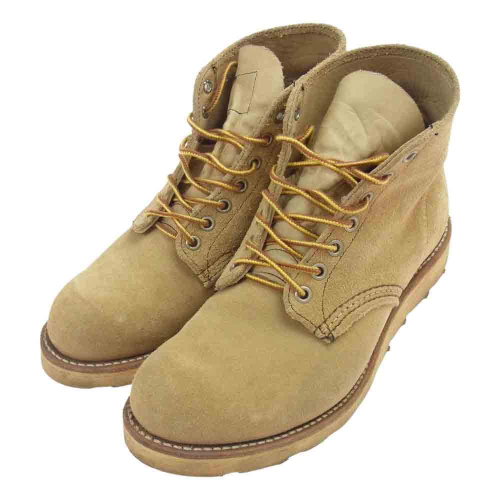 RED WING レッドウィング 8167 6inch CLASSIC PLAIN TOE クラッシック プレーン トゥ スエード  ライトブラウン系 7【中古】