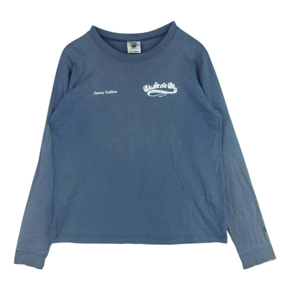 WTAPS ダブルタップス WAY OF LIFE BULLINK バックプリント 長袖 Tシャツ コットン グレー系 S【中古】