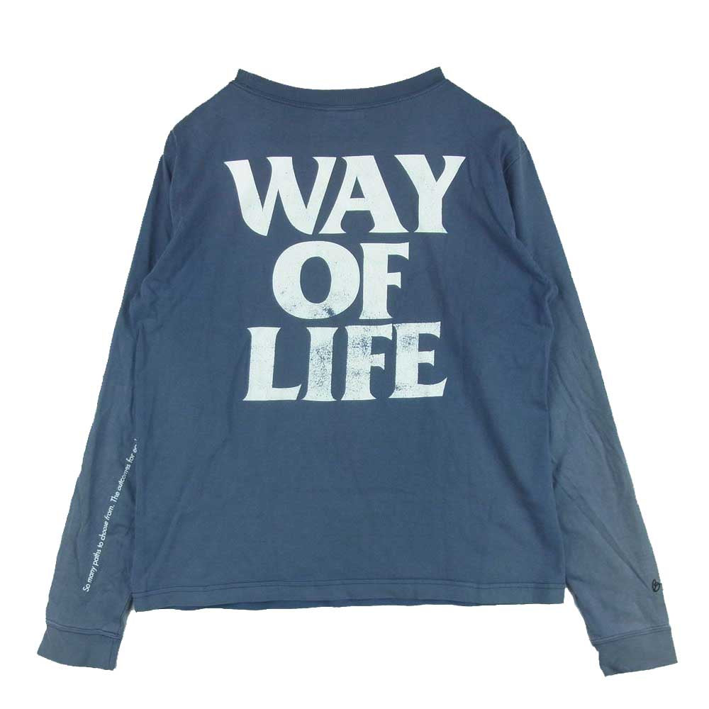 WTAPS ダブルタップス WAY OF LIFE BULLINK バックプリント 長袖 Tシャツ コットン グレー系 S【中古】