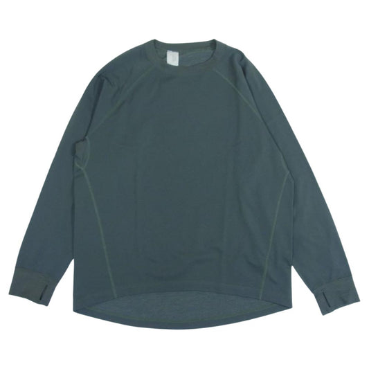 N.HOOLYWOOD エヌハリウッド 962-CS02 TEST PRODUCT EXCHANGE SERVICE サムホール ミリタリー クルーネック カットソー グリーン系【中古】