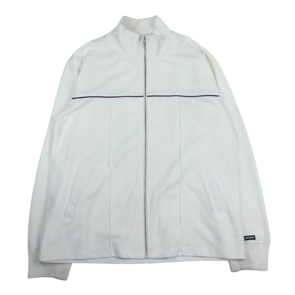 STUSSY ステューシー トラック ジャケット ジャージ ホワイト系 XL【中古】