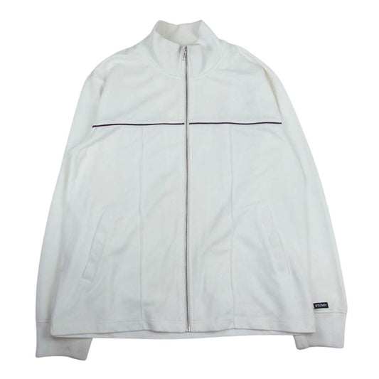 STUSSY ステューシー トラック ジャケット ジャージ ホワイト系 XL【中古】