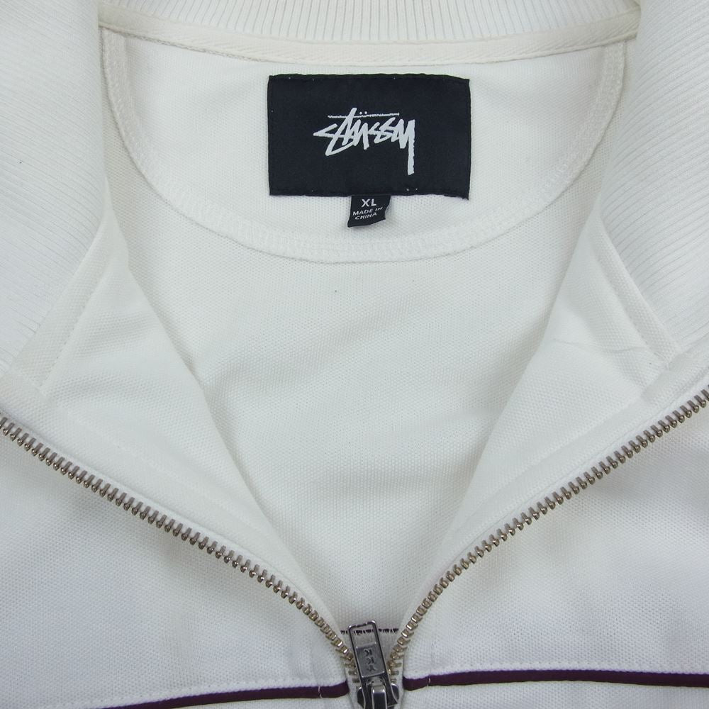 STUSSY ステューシー トラック ジャケット ジャージ ホワイト系 XL