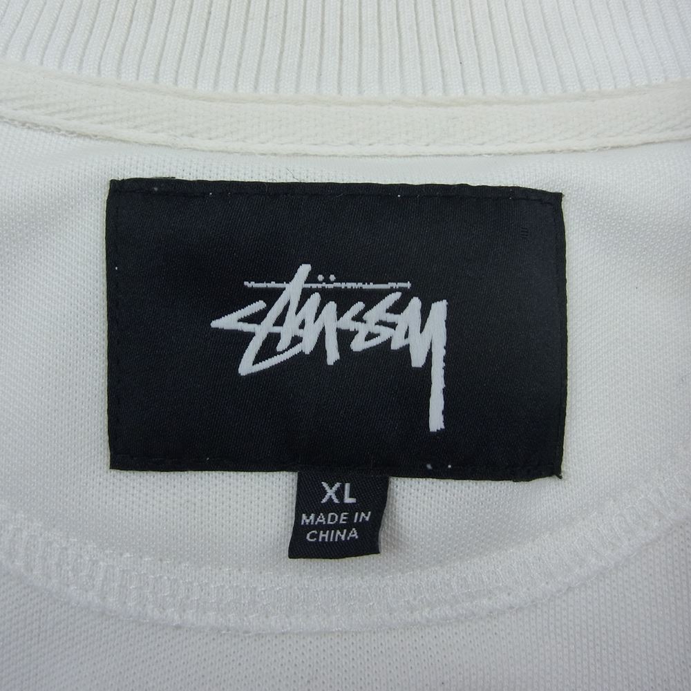 STUSSY ステューシー トラック ジャケット ジャージ ホワイト系 XL【中古】