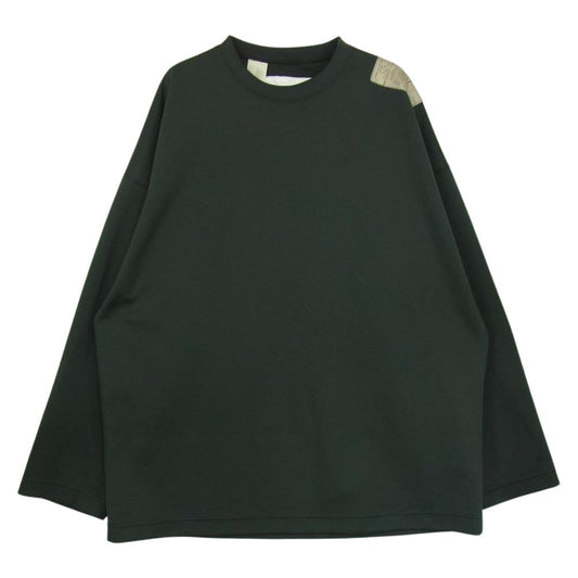 N.HOOLYWOOD エヌハリウッド 9211-CS03-004 DURABLE SHIRT オーバーサイズ エステル 長袖 Tシャツ ダークグリーン系 42【中古】