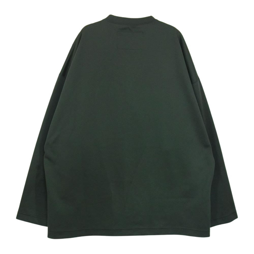 N.HOOLYWOOD エヌハリウッド 9211-CS03-004 DURABLE SHIRT オーバーサイズ エステル 長袖 Tシャツ ダークグリーン系 42【中古】