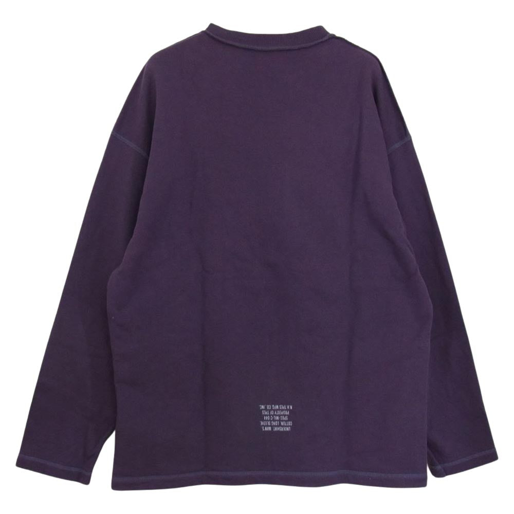 N.HOOLYWOOD エヌハリウッド 20AW 9202-CS02-040 アウトシーム クルーネック スウェット トレーナー パープル系 XL【中古】