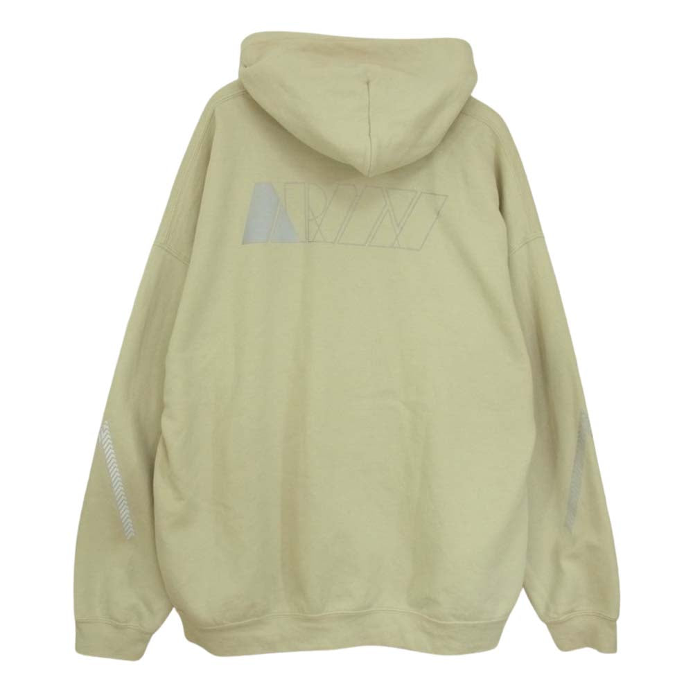 N.HOOLYWOOD エヌハリウッド 9221-CS80 HOODED SWEATSHIRT(ARMY) アーミー フーデッド スウェットシャツ パーカー オフホワイト系 42【中古】