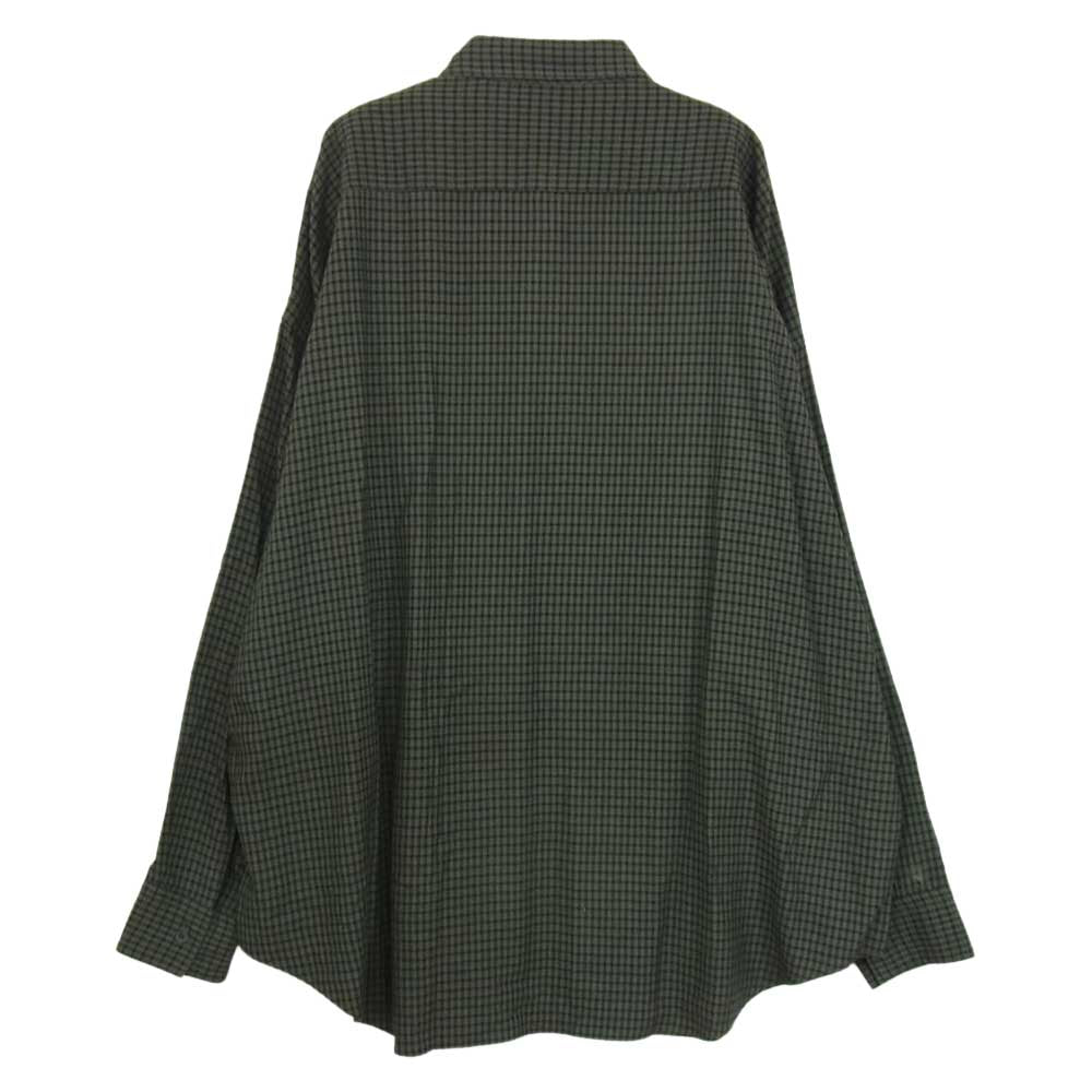 N.HOOLYWOOD エヌハリウッド 2211-SH07-023 CHECK BIG SHIRT チェック ビッグ レーヨン シャツ グレー系 40【中古】