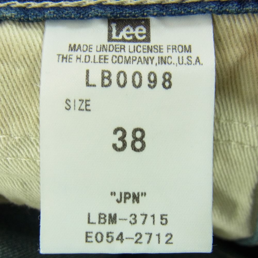 N.HOOLYWOOD エヌハリウッド LB0098 × LEE タック ペインター デニムパンツ  インディゴブルー系 38【中古】