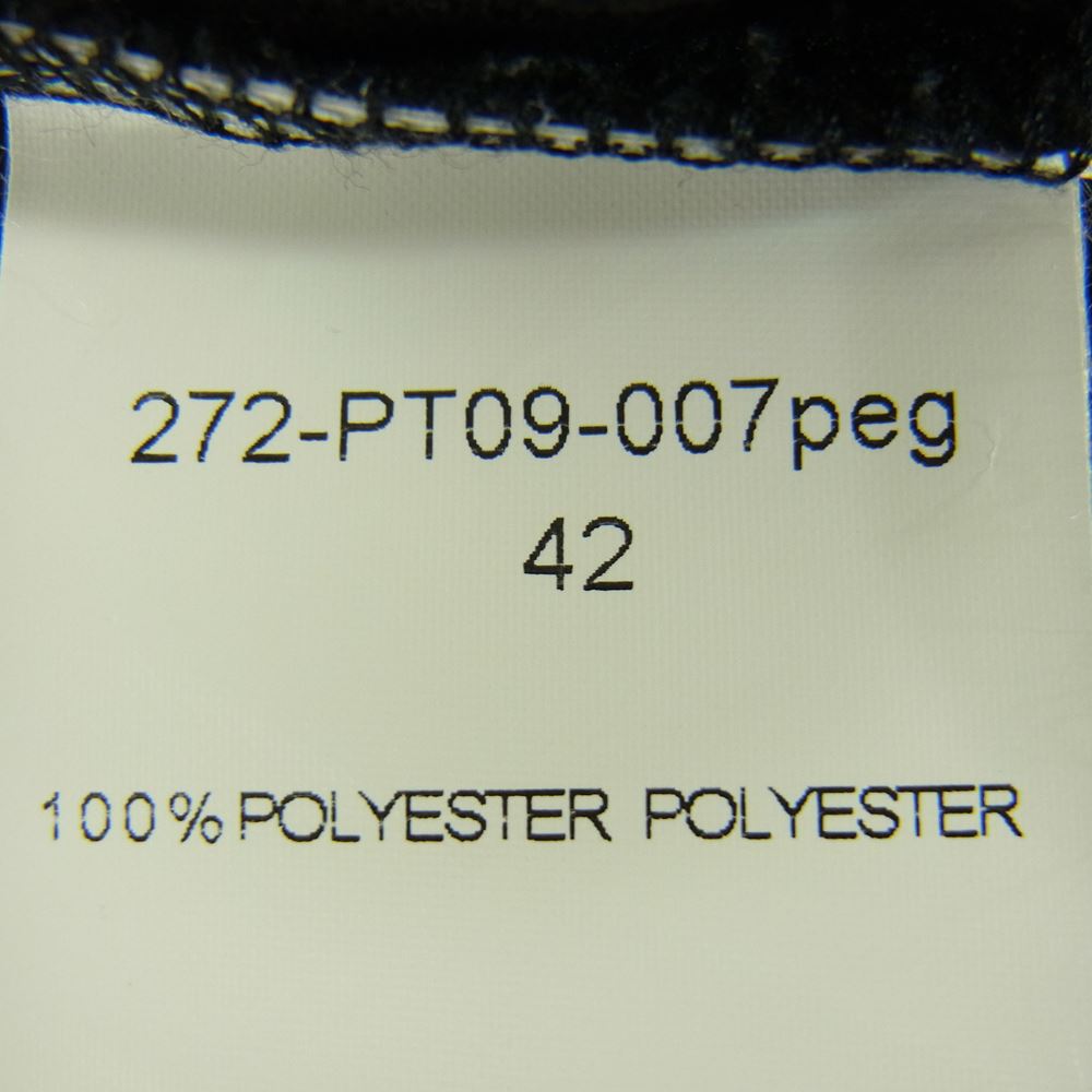 N.HOOLYWOOD エヌハリウッド 272-PT09-008peg ワイド テーパード パンツ ブラック系 42【中古】