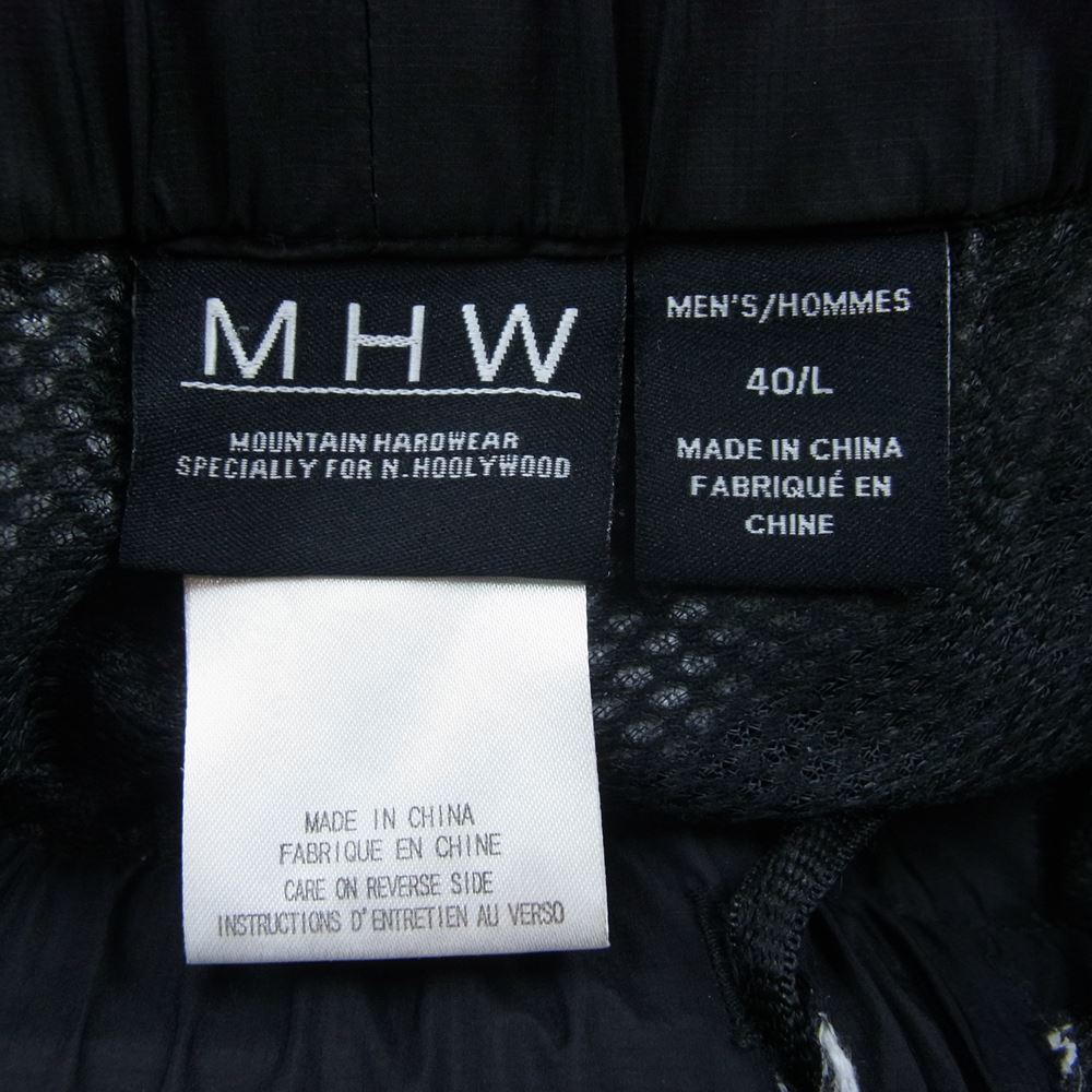 N.HOOLYWOOD エヌハリウッド OE0534 MOUNTAIN Hardwear WIND PANT マウンテンハードウェア ミスターハリウッド ナイロン パンツ ブラック系 L 40【中古】