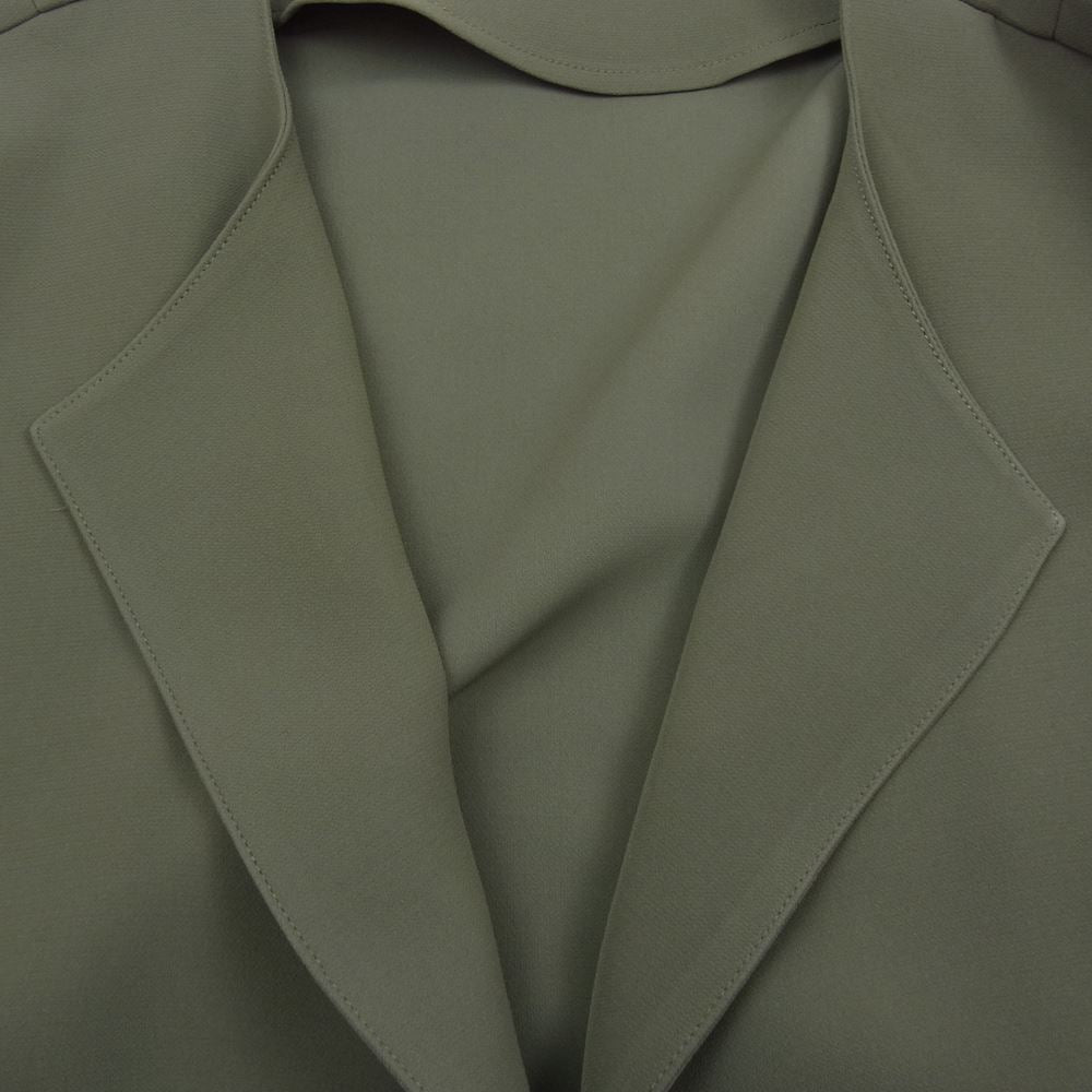 N.HOOLYWOOD エヌハリウッド 1212-BL01-001 COLLARLESS BLOUSON ノーカラー オーバーサイズ ジャケット カーキ系 42【中古】