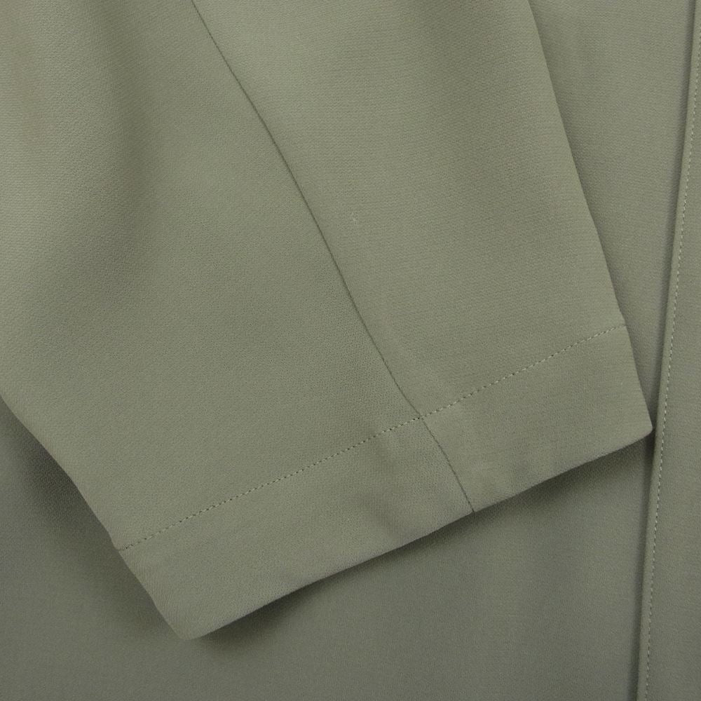 N.HOOLYWOOD エヌハリウッド 1212-BL01-001 COLLARLESS BLOUSON ノーカラー オーバーサイズ ジャケット カーキ系 42【中古】