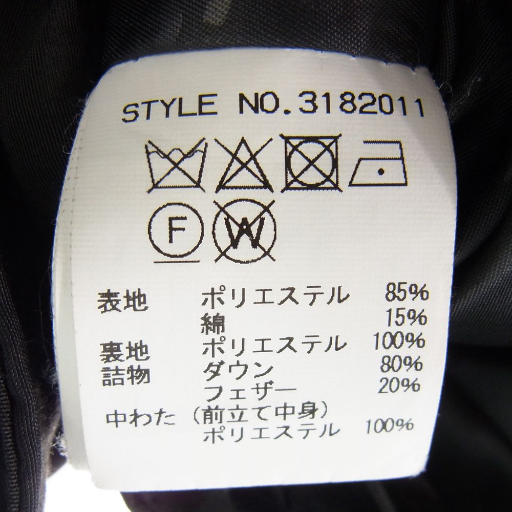 schott ショット 3182011 2 TONE SNORKEL DOWN PARKA シュノーケル ダウン パーカー ジャケット ブラック系 S【中古】